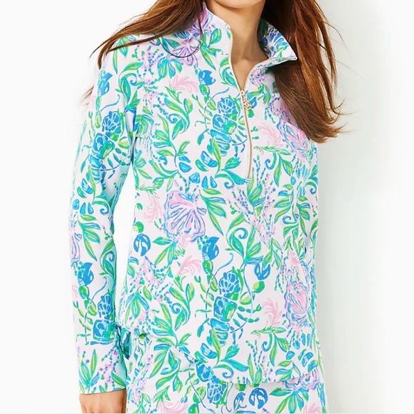 Lilly Pulitzer Tops - LILLY PULITZER  Skipper Popover Top  JUST A PINCH  Size XXL NWT
